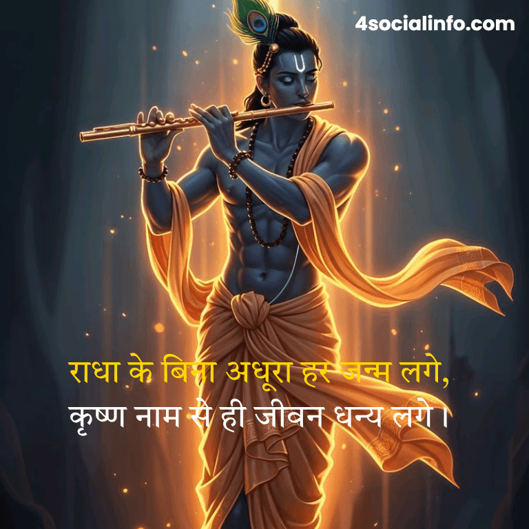 कृष्ण प्रेम शायरी 2 लाइन