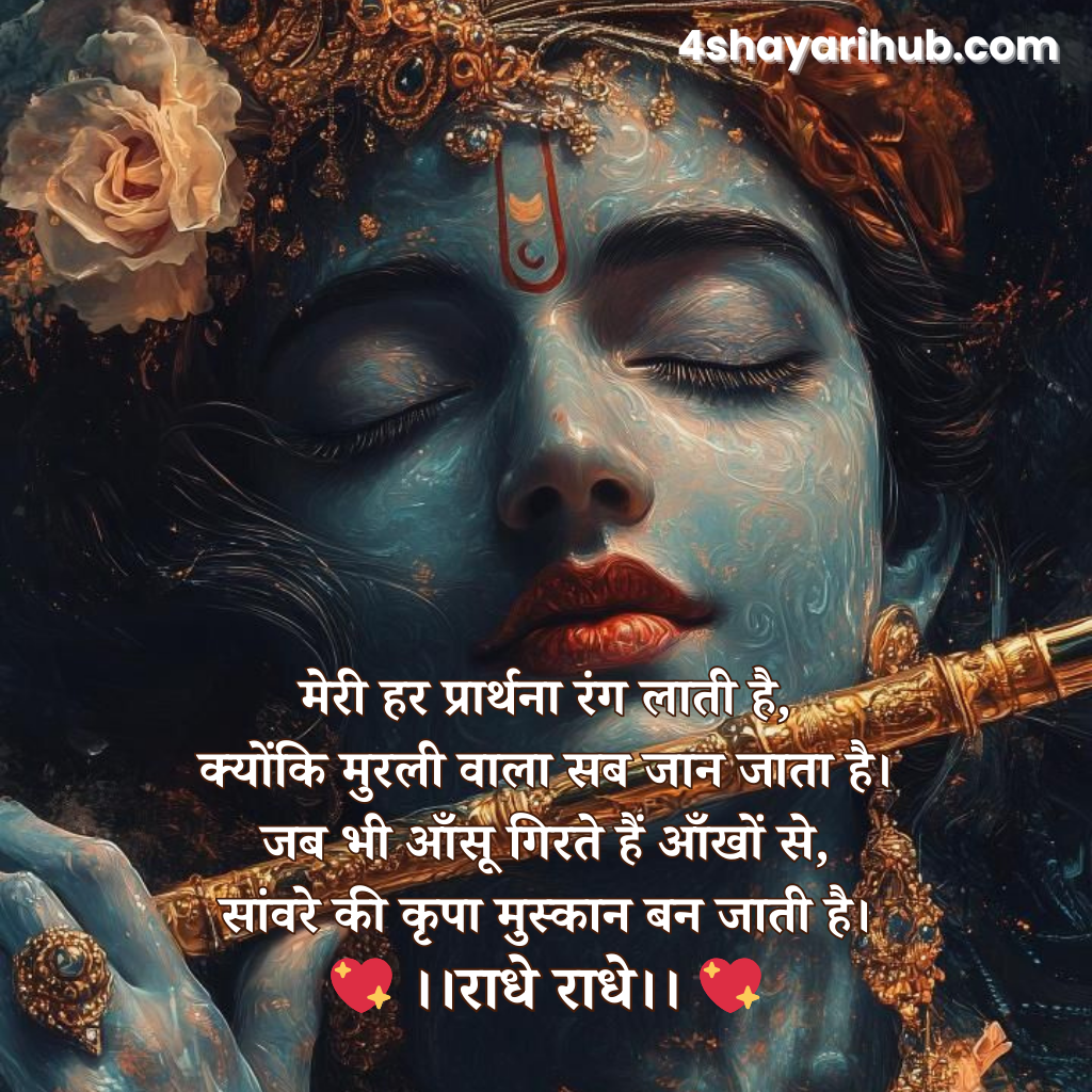 कृष्ण प्रेम शायरी 2 लाइन