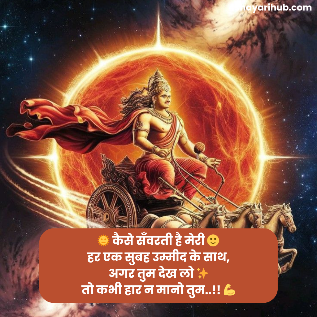 सूर्य भगवान पर शायरी