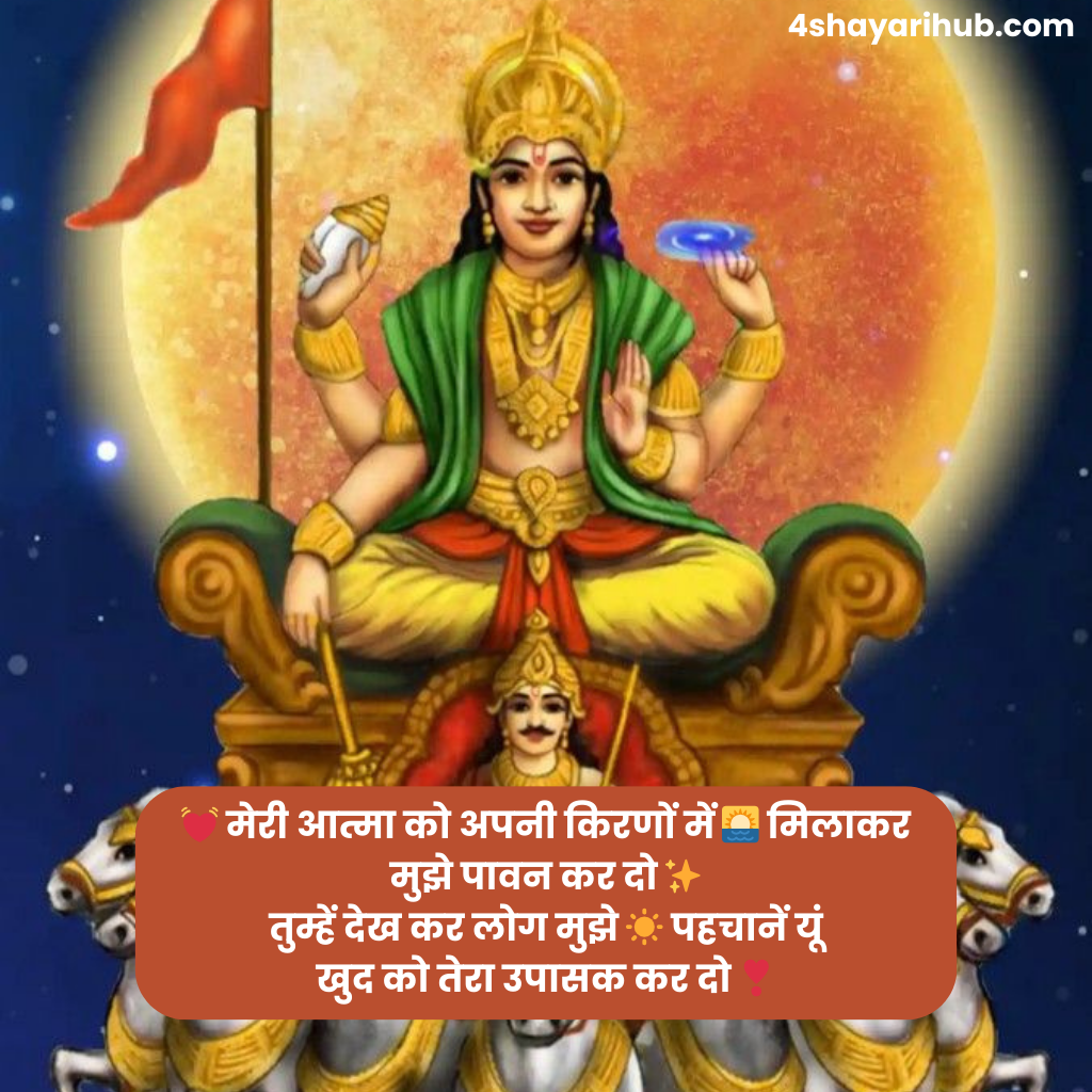 शायरी सूर्य भगवान पर