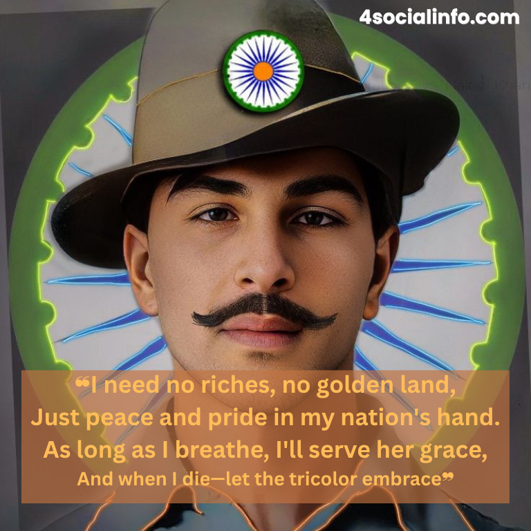 Bhagat Singh Shayari in English