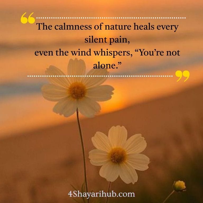 Nature Shayari in English 2 lines