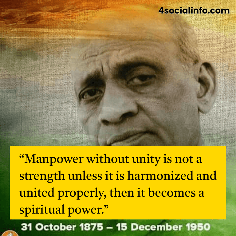 Sardar Patel Quotes